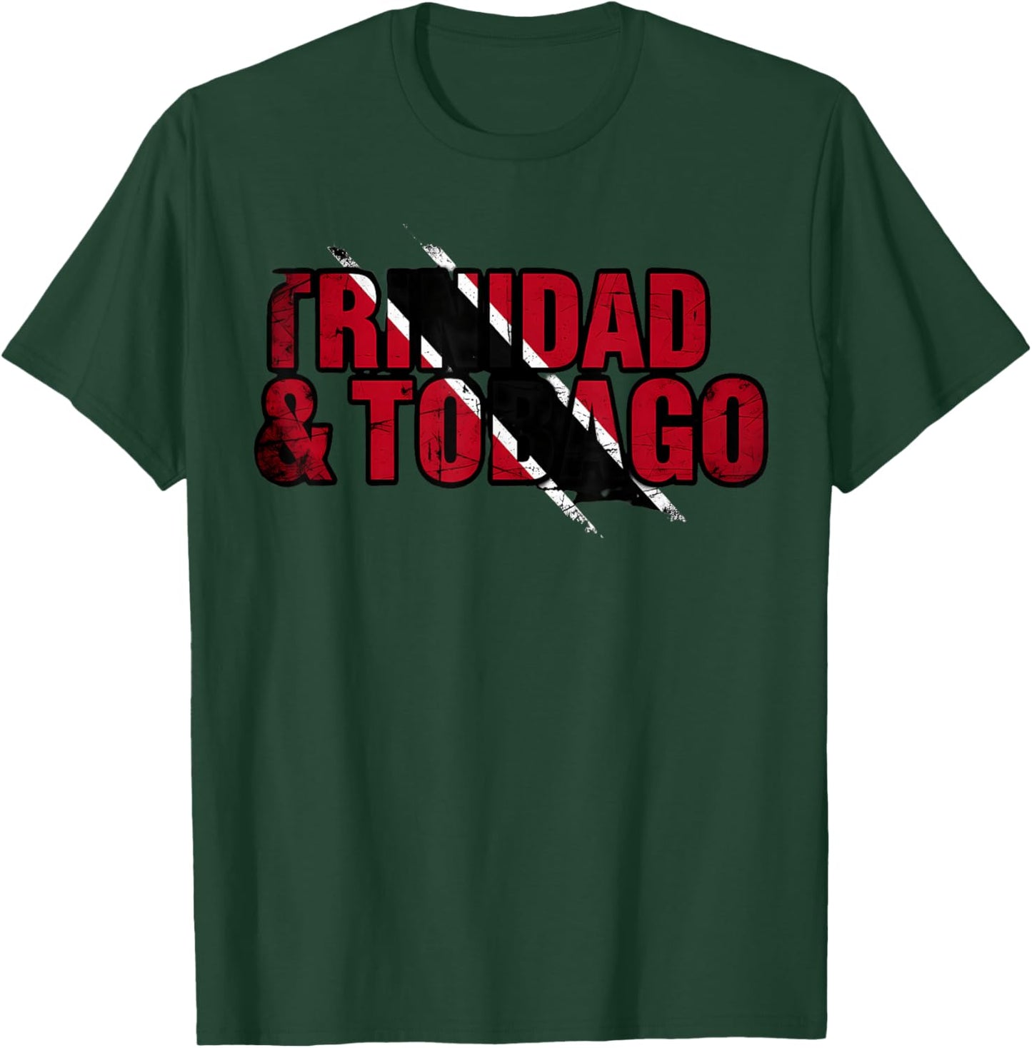 Trinidad and Tobago Flag Trini Flag Roots Trinidadian Flag T-Shirt - T-Shirt | Forest