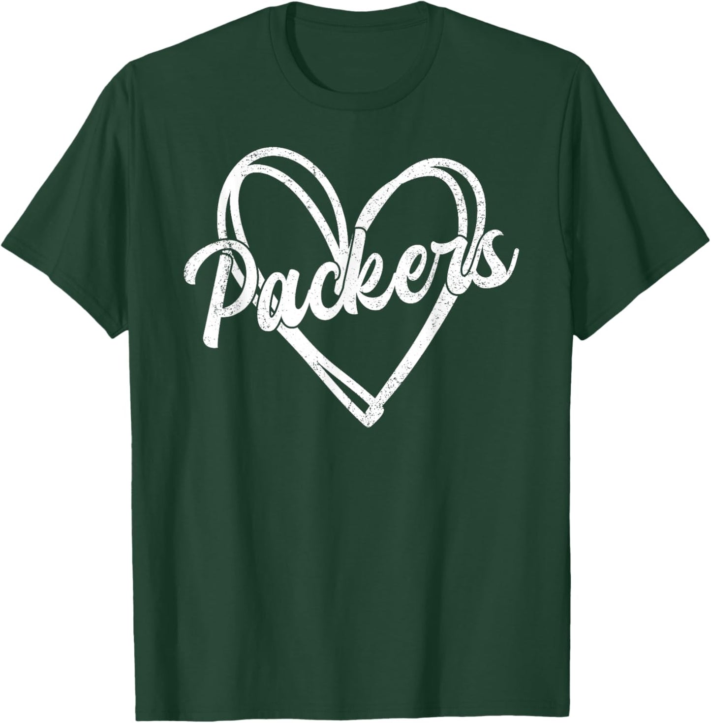 Retro Packers Vintage Heart T-Shirt - T-Shirt | Forest