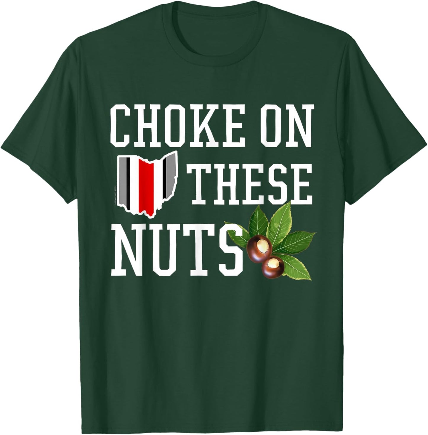 These Buckeye Nuts Funny Ohio Quote Home State T-Shirt - T-Shirt | Forest