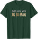 Tan Big Plans Kid Color Graphic T-Shirt - T-Shirt | Forest