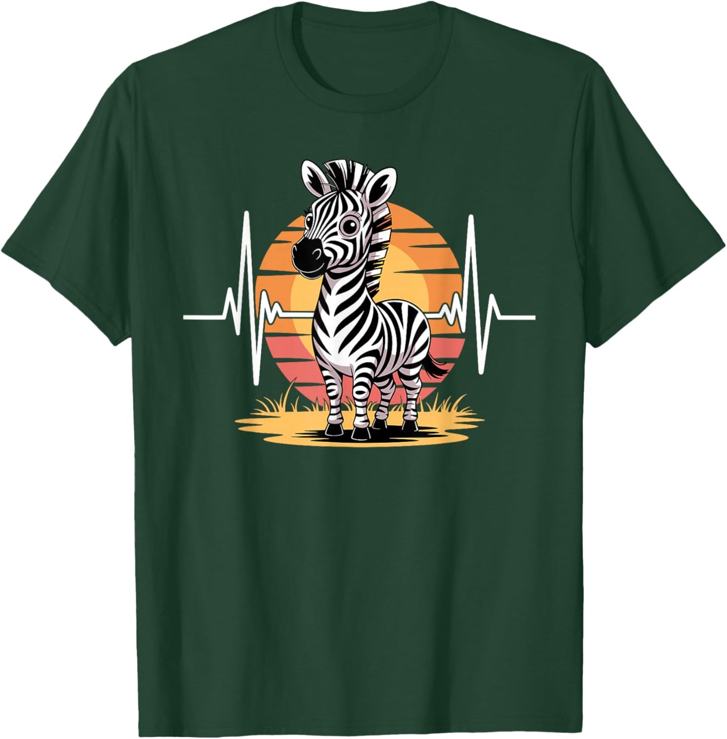 Funny Zebra Art Women Kids Zebra Animal Print Zebra T-Shirt - T-Shirt | Forest