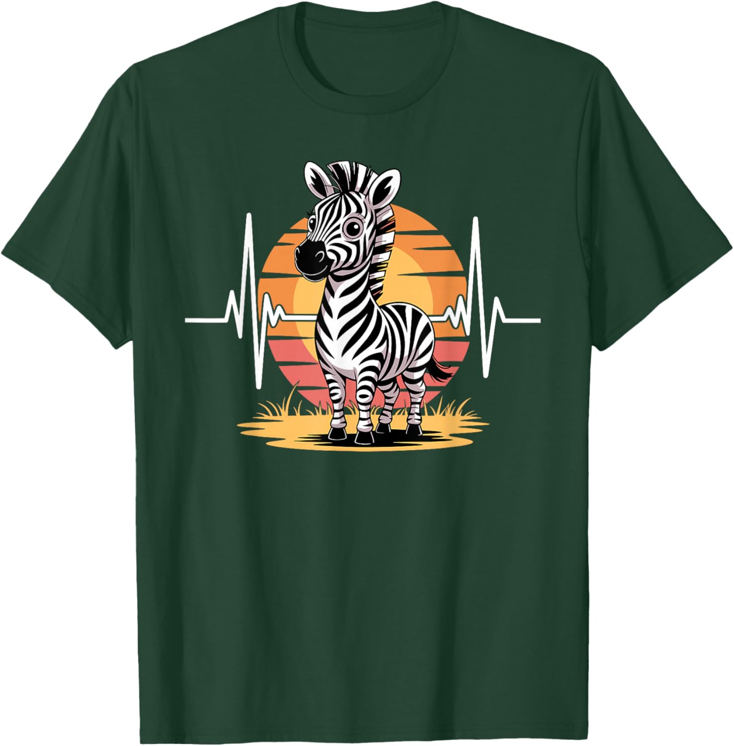 Funny Zebra Art Women Kids Zebra Animal Print Zebra T-Shirt - T-Shirt | Forest