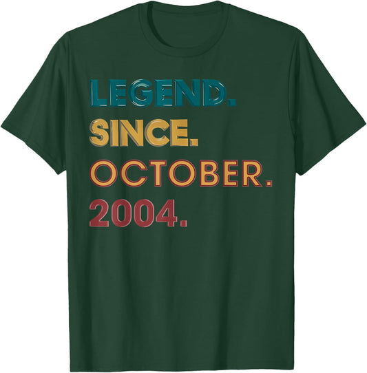 Legend 2004 21st Birthday Gifts Women 21 Year Old T-Shirt - T-Shirt | Forest