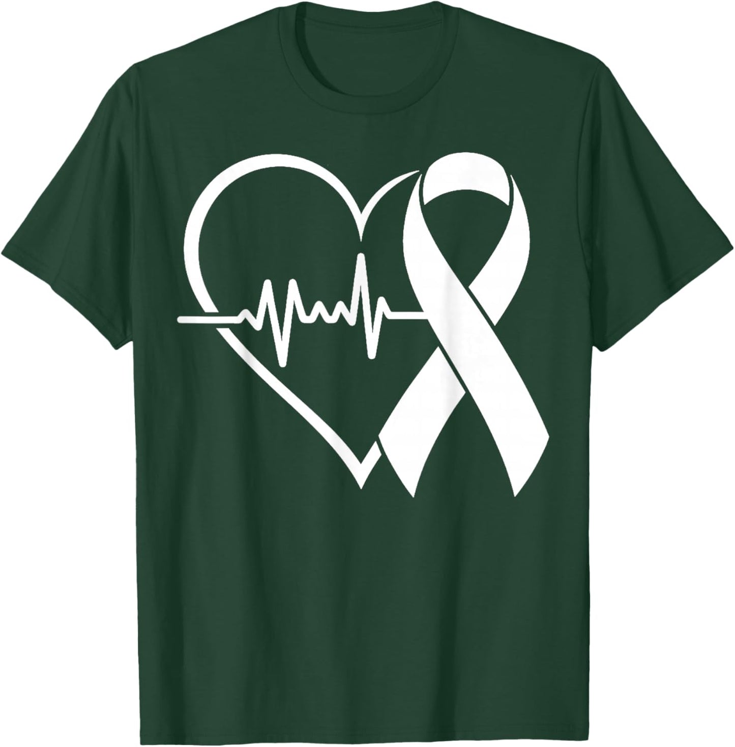 American Heart Disease Awareness Month Ribbon Go Red Heart T-Shirt - T-Shirt | Forest