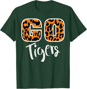 Go Tiger Men Women Kids Girls Youth Boys Teen T-Shirt - T-Shirt | Forest