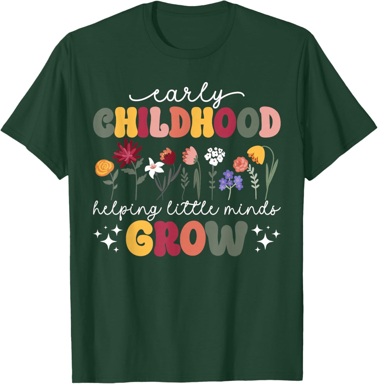 Groovy Early Childhood Teacher Early Childhood Education T-Shirt - T-Shirt | Forest