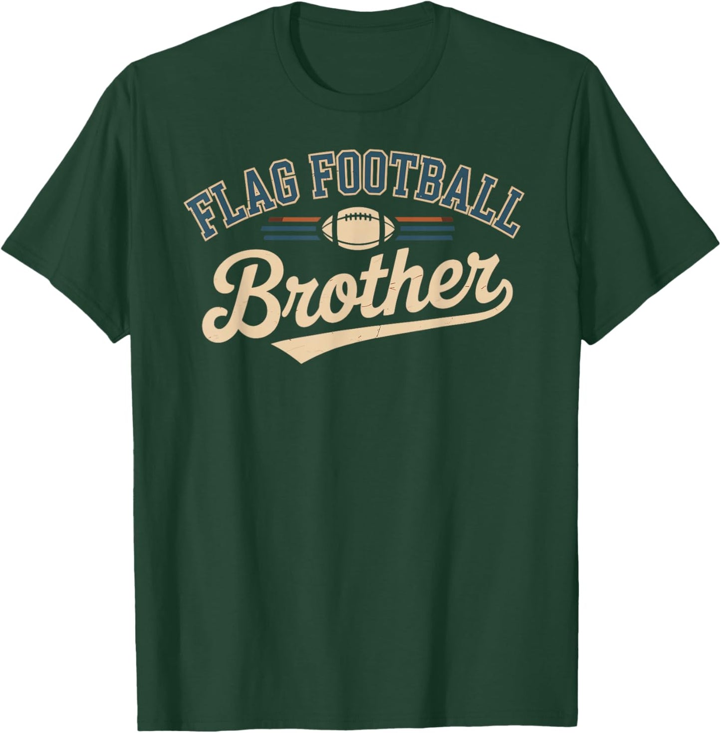 Flag Football Brother T-Shirt - T-Shirt | Forest