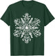 Snowflake Christmas Blue T-Shirt - T-Shirt | Forest