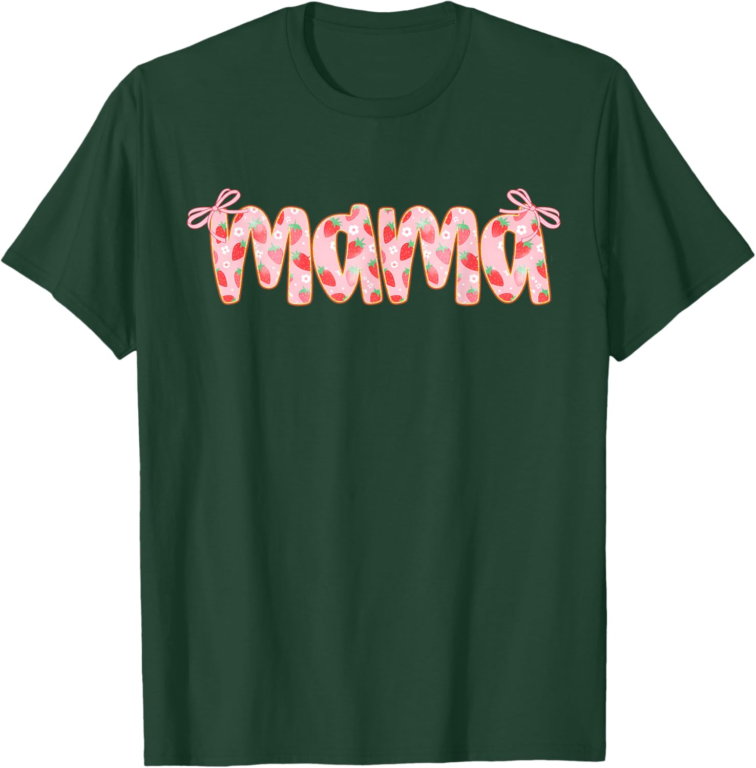 Mama of The Berry First Birthday of Girl Strawberry Mom T-Shirt - T-Shirt | Forest