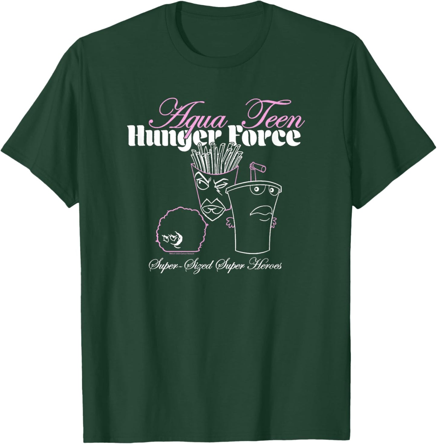 ATHF Super Sized Super Heroes Script Outline Funny Cartoon T-Shirt - T-Shirt | Forest
