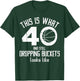 Funny Basketball 40th Birthday 40 Years Old Love Basketball T-Shirt - T-Shirt | Forest