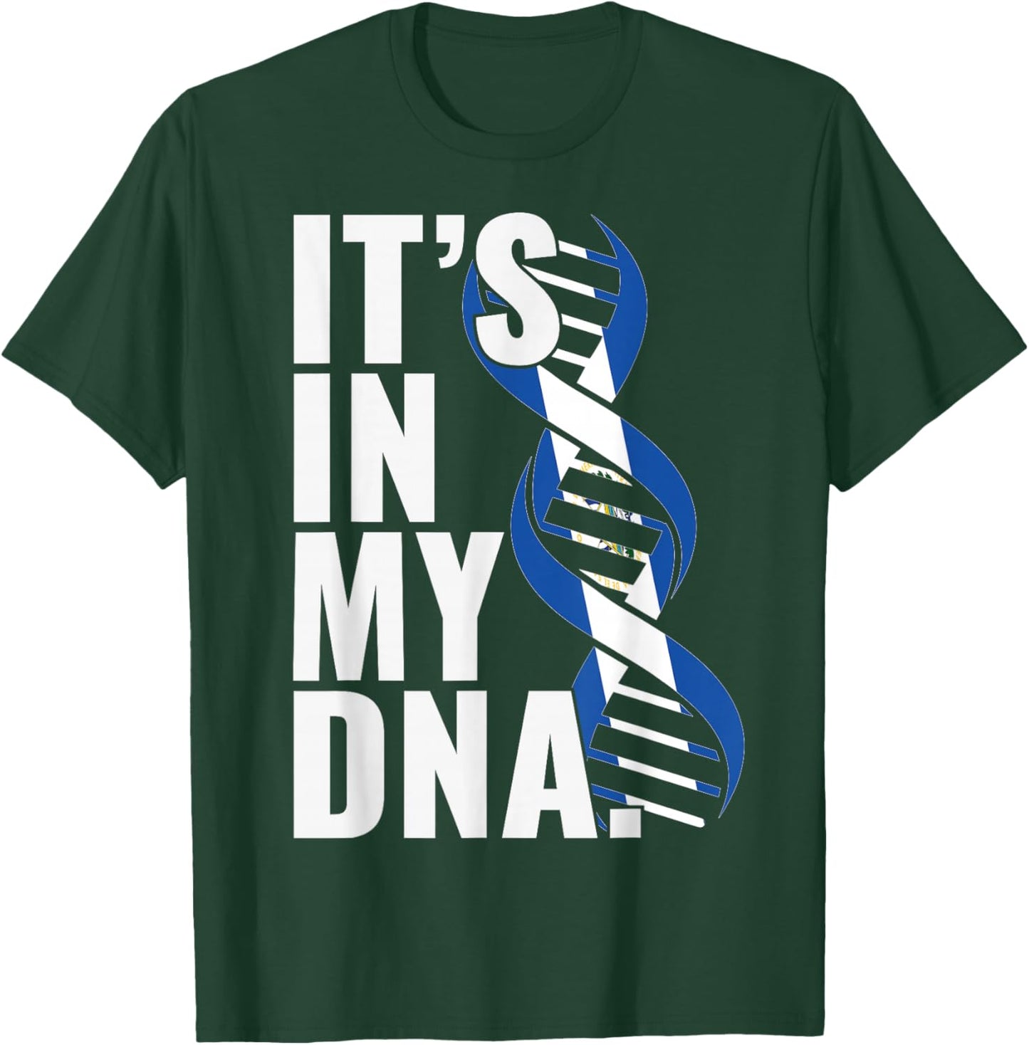 EL Salvador Roots Flag Fingerprint Graphic Patriotic T-Shirt - T-Shirt | Forest
