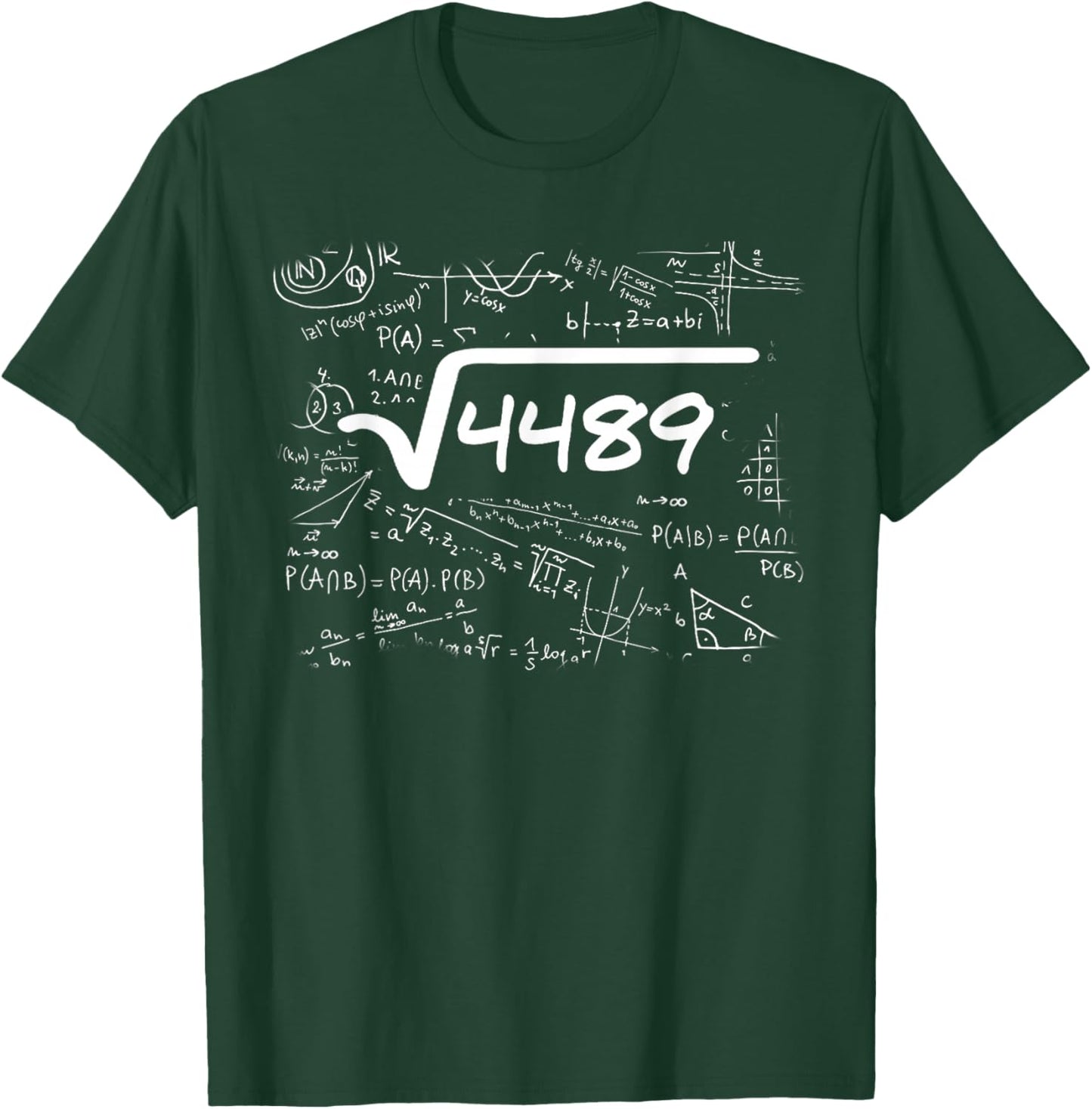 67 Meme Square Root 4489 Teen Six Seven Slang Math Teacher T-Shirt - T-Shirt | Forest
