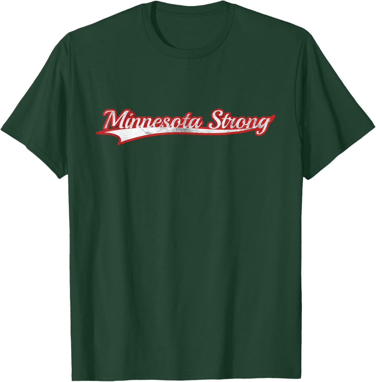 Minnesota Strong State Pride Community Vintage Varsity T-Shirt - T-Shirt | Forest