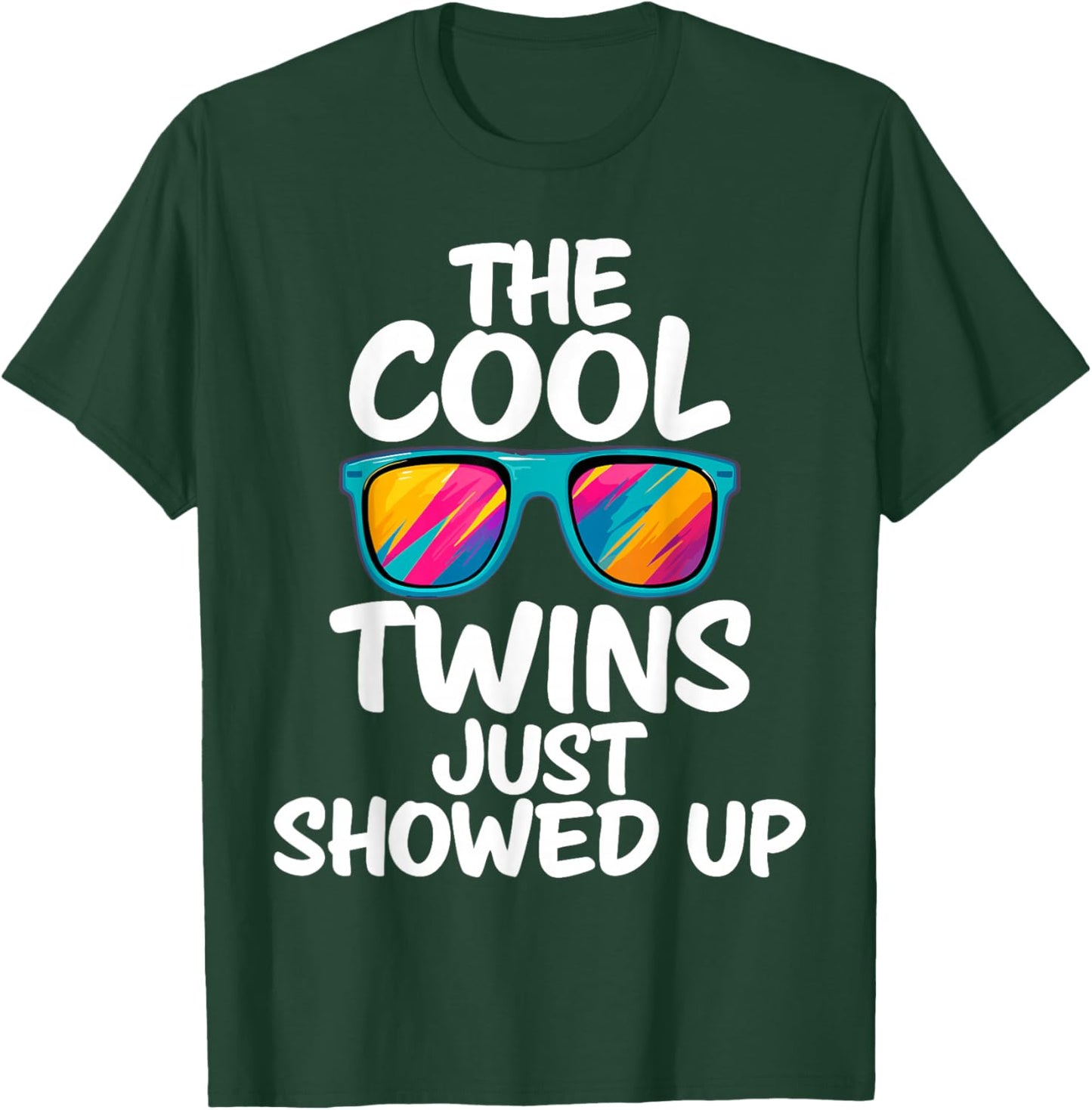 The Cool Twins Just Showed up Funny Twin Day Matching T-Shirt - T-Shirt | Forest