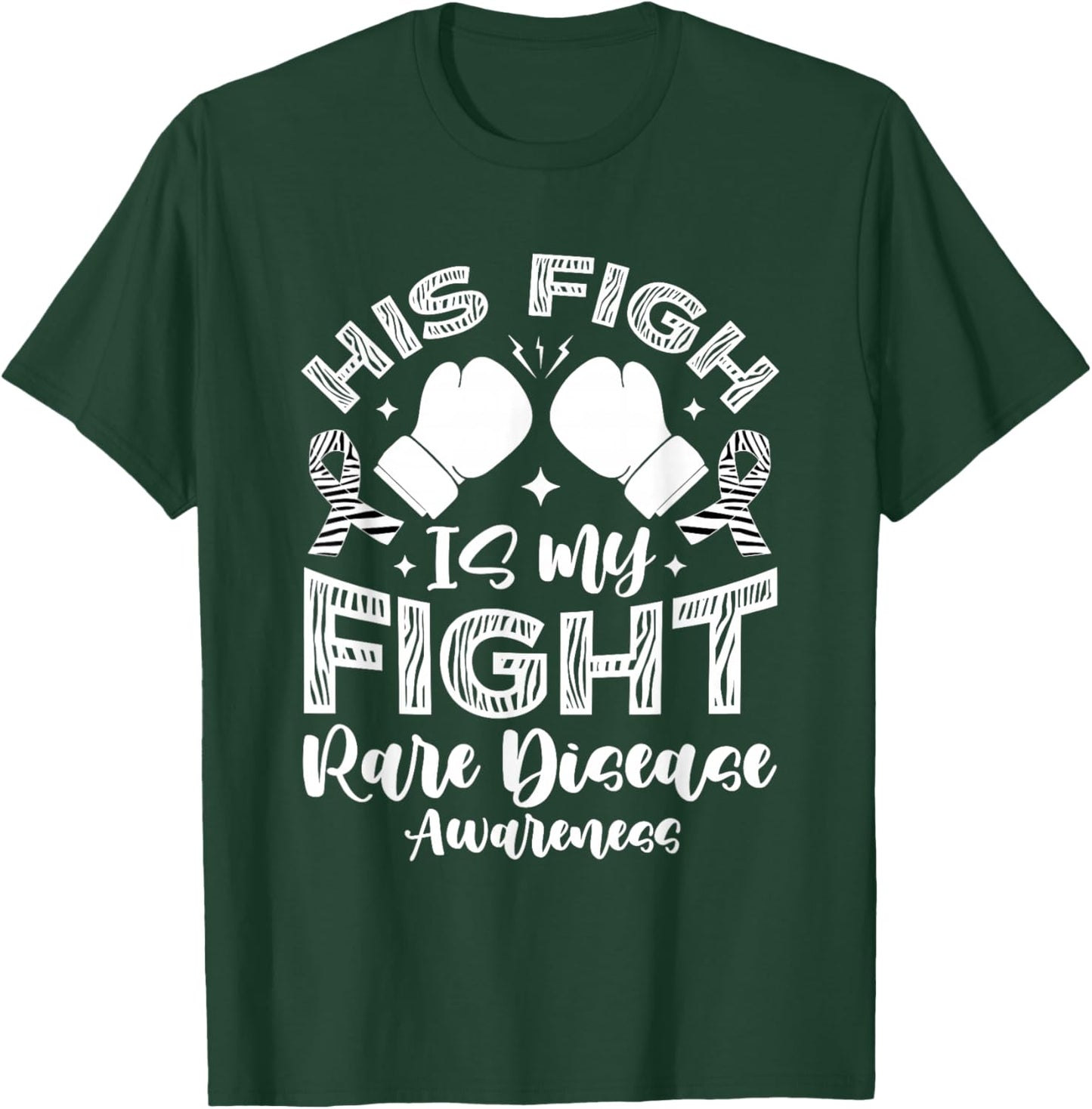 Rare Disease Warrior Support T-Shirt - T-Shirt | Forest