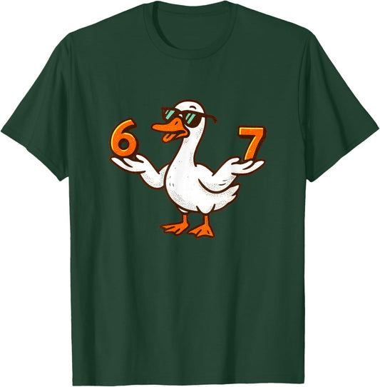 67 Meme Silly Goose 6 7 Funny Six Seven 6-7 Gen Alpha Slang T-Shirt - T-Shirt | Forest