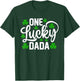 One Lucky Dada Funny St Patrick's Day Shamrocks T-Shirt - T-Shirt | Forest