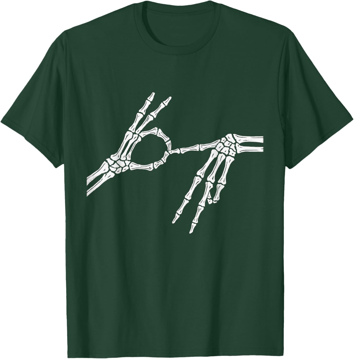 Skeleton Hands Six Seven 6 7 Halloween Costume Men Women T-Shirt - T-Shirt | Forest
