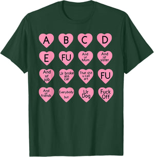 ABCDFU and Ur Mom and Ur Sister Fuck Off T-Shirt - T-Shirt | Forest