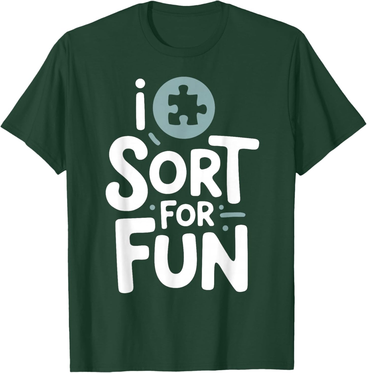 Jigsaw Puzzle Sort for Fun Puzzle Lover T-Shirt - T-Shirt | Forest
