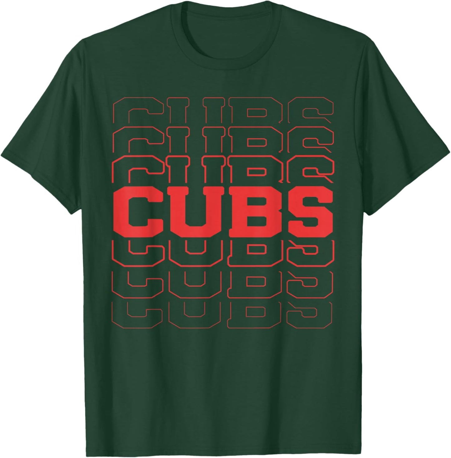 Vintage Cubs Name Personalized Retro Women Kid T-Shirt - T-Shirt | Forest