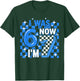 Blue Checkered I was 6 Now I'm 7 Birthday Boy Bday Kids T-Shirt - T-Shirt | Forest