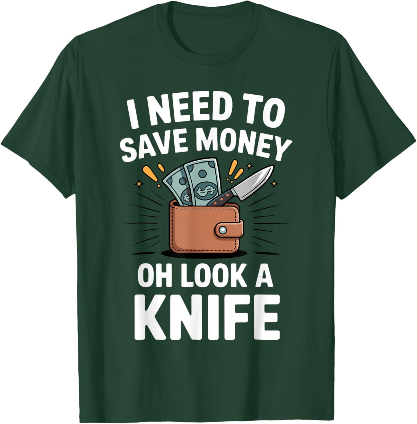 Funny Knife Design Women Collectible Knife Collector T-Shirt - T-Shirt | Forest