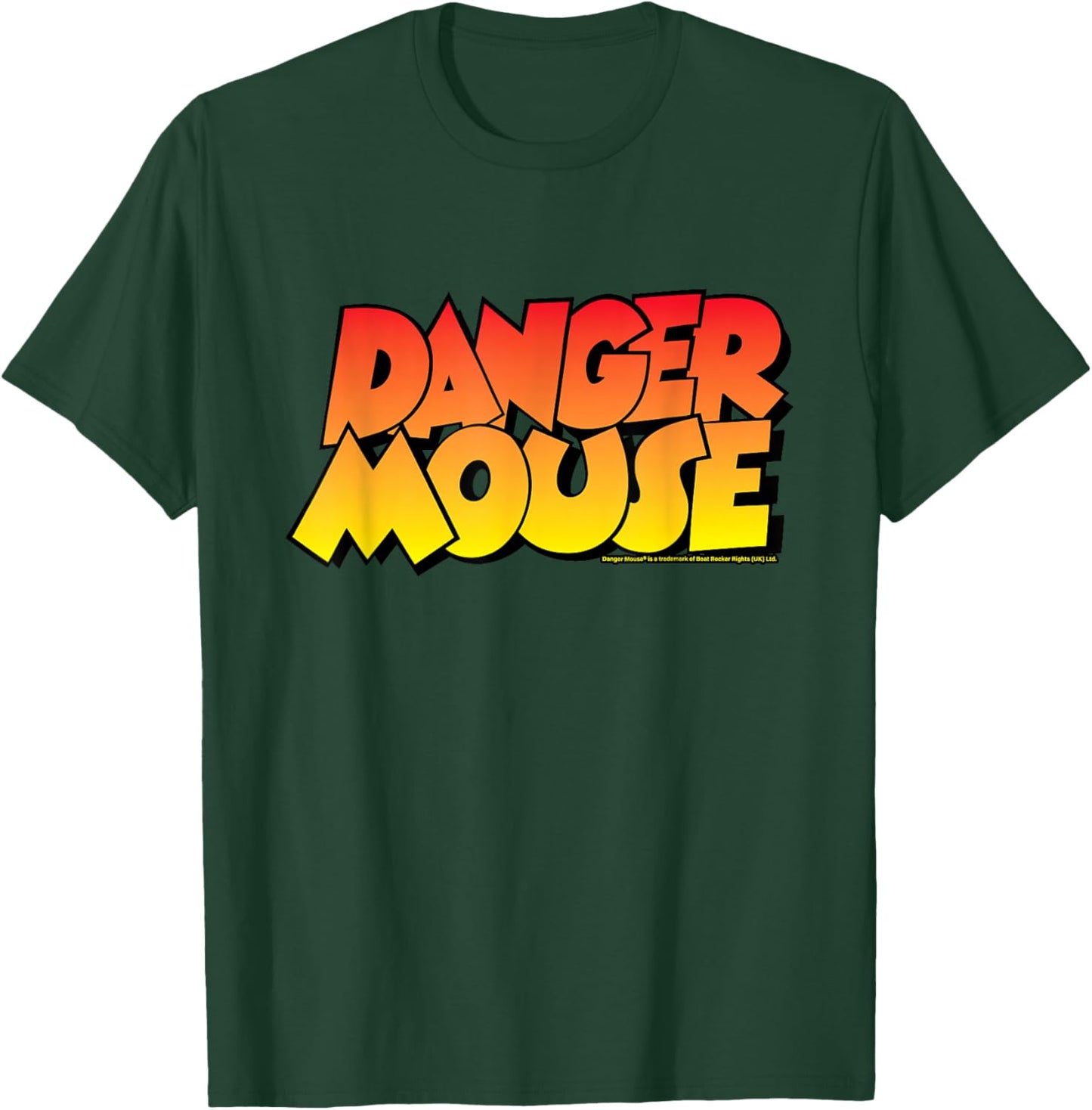 Danger Mouse Classic Logo Retro T-Shirt - T-Shirt | Forest