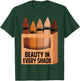 Beauty in Every Shade Melanin Black History Month Afro Women T-Shirt - T-Shirt | Forest