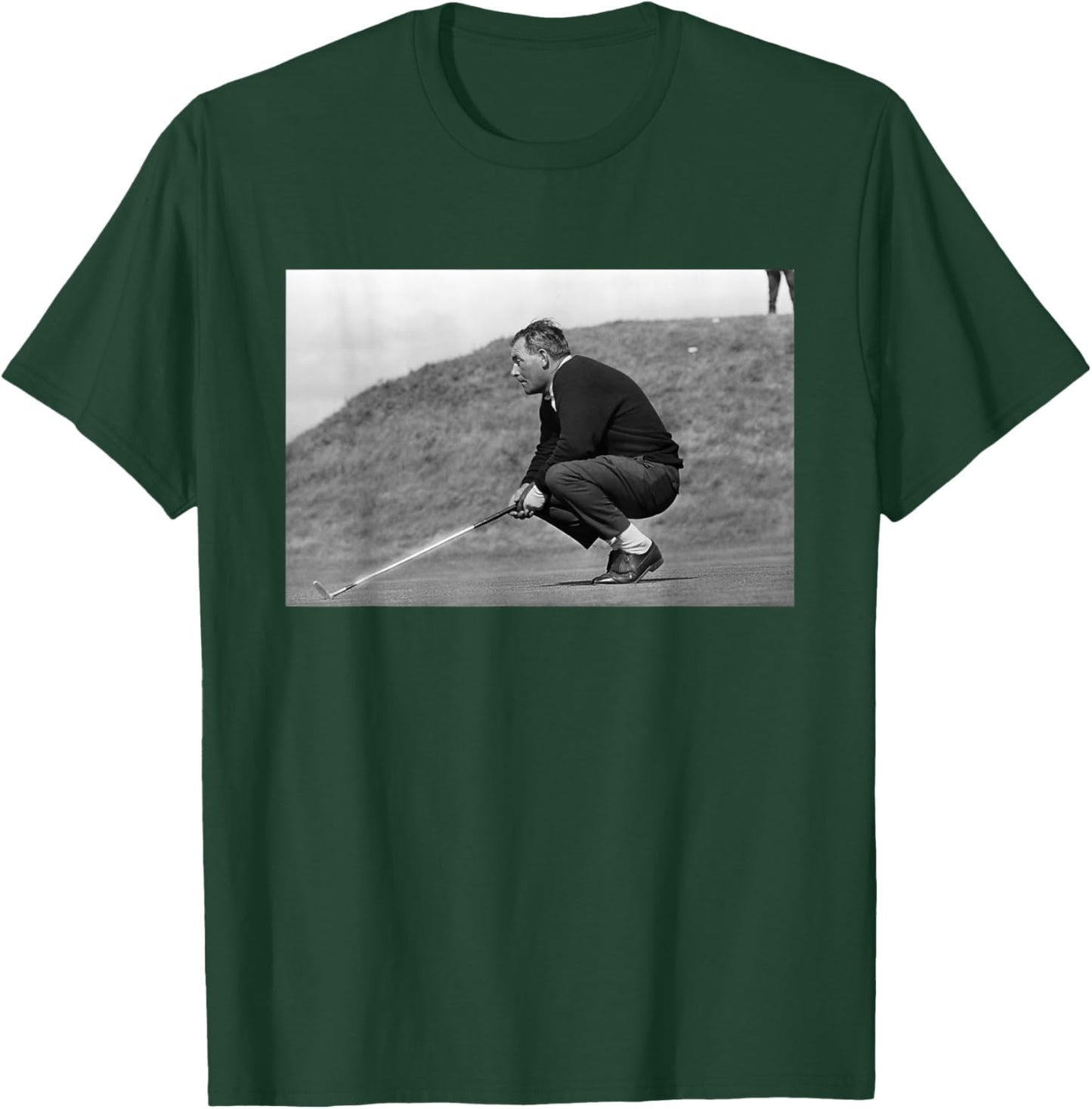 Arnold Palmer On The Putting Green British Open Golf 1965 T-Shirt - T-Shirt | Forest