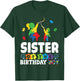Sister of The Birthday Boy Autism Awareness Support Brother T-Shirt - T-Shirt | Forest