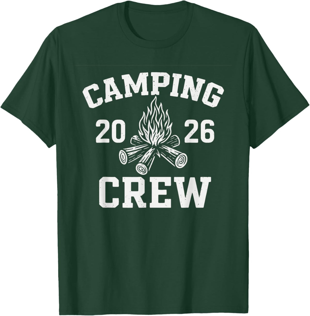 Retro Group Camper Trip Family Matching Camping Crew 2026 T-Shirt - T-Shirt | Forest