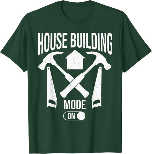 House Builder Carpenter Contractor Construction T-Shirt - T-Shirt | Forest