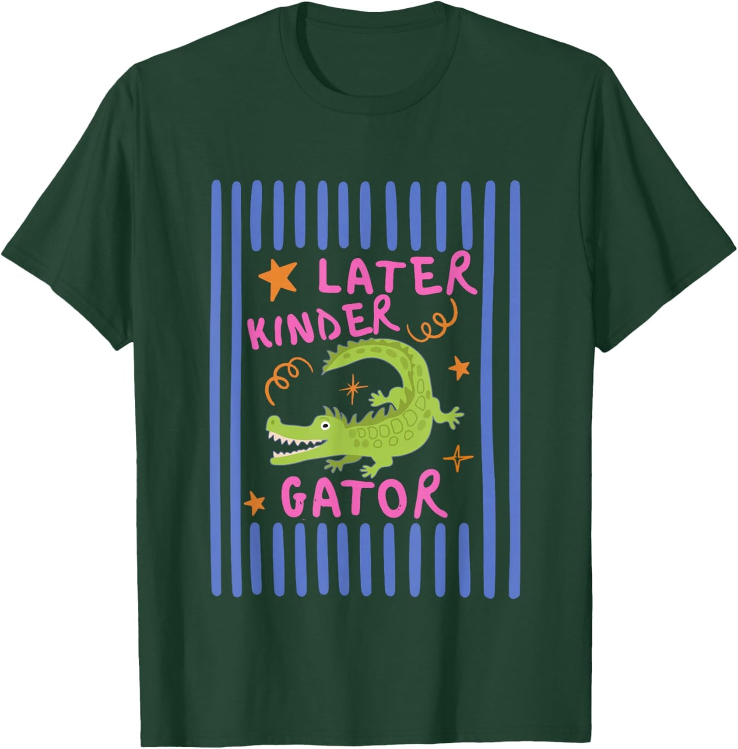 Cute See You Later Alligator Kinder Gator Last Day of School T-Shirt - T-Shirt | Forest