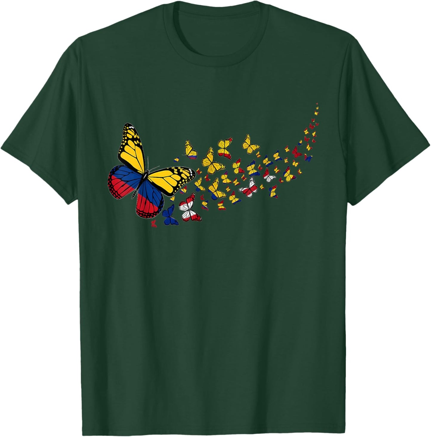 Colombia Flag Colombian Roots Colombian Pride Colombian Flag T-Shirt - T-Shirt | Forest