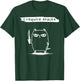 Funny Cat Meme I Require Snacks Design Men Women Kids T-Shirt - T-Shirt | Forest