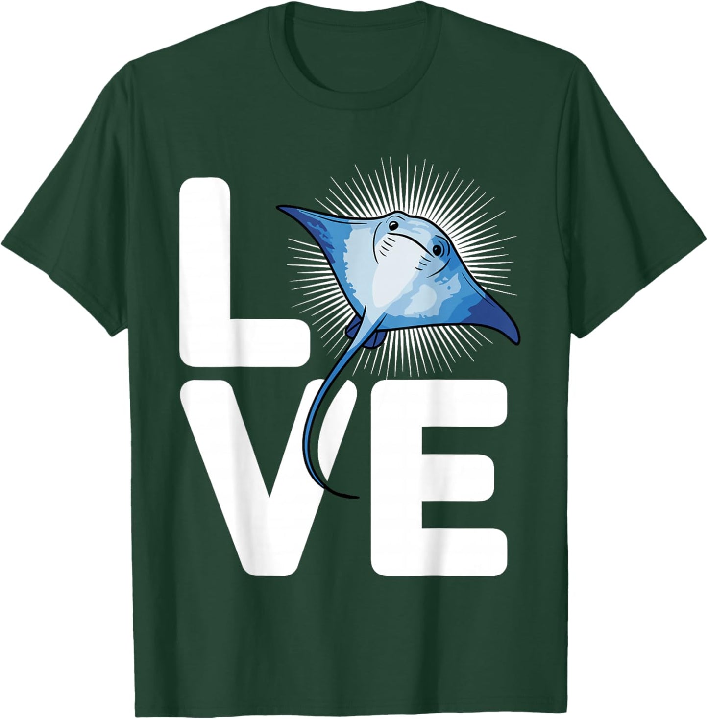 Best Stingray Design Women Kids Fish Sting Ray Lover T-Shirt - T-Shirt | Forest