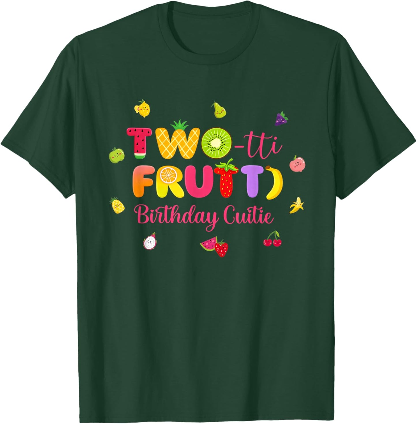 Twotti Fruity Birthday Decorations 2nd Birthday Outfit Girl T-Shirt - T-Shirt | Forest