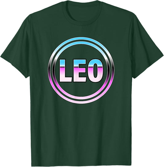 Leo Retro Style Astrology T-Shirt - T-Shirt | Forest