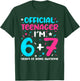 Official Teenager 6+7 Years of Being Awesome 13th Birthday T-Shirt - T-Shirt | Forest