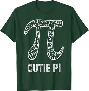 Cute Pi Math Pun Design | Pi Day Nerd Humor T-Shirt - T-Shirt | Forest