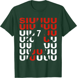 Siuuuu Funny Soccer Present for Soccer Lovers Fan Kid's Boys T-Shirt - T-Shirt | Forest