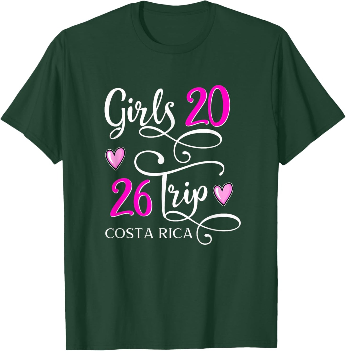Girls Trip 2026 Costa Rica Vacation Beach Group Matching T-Shirt - T-Shirt | Forest