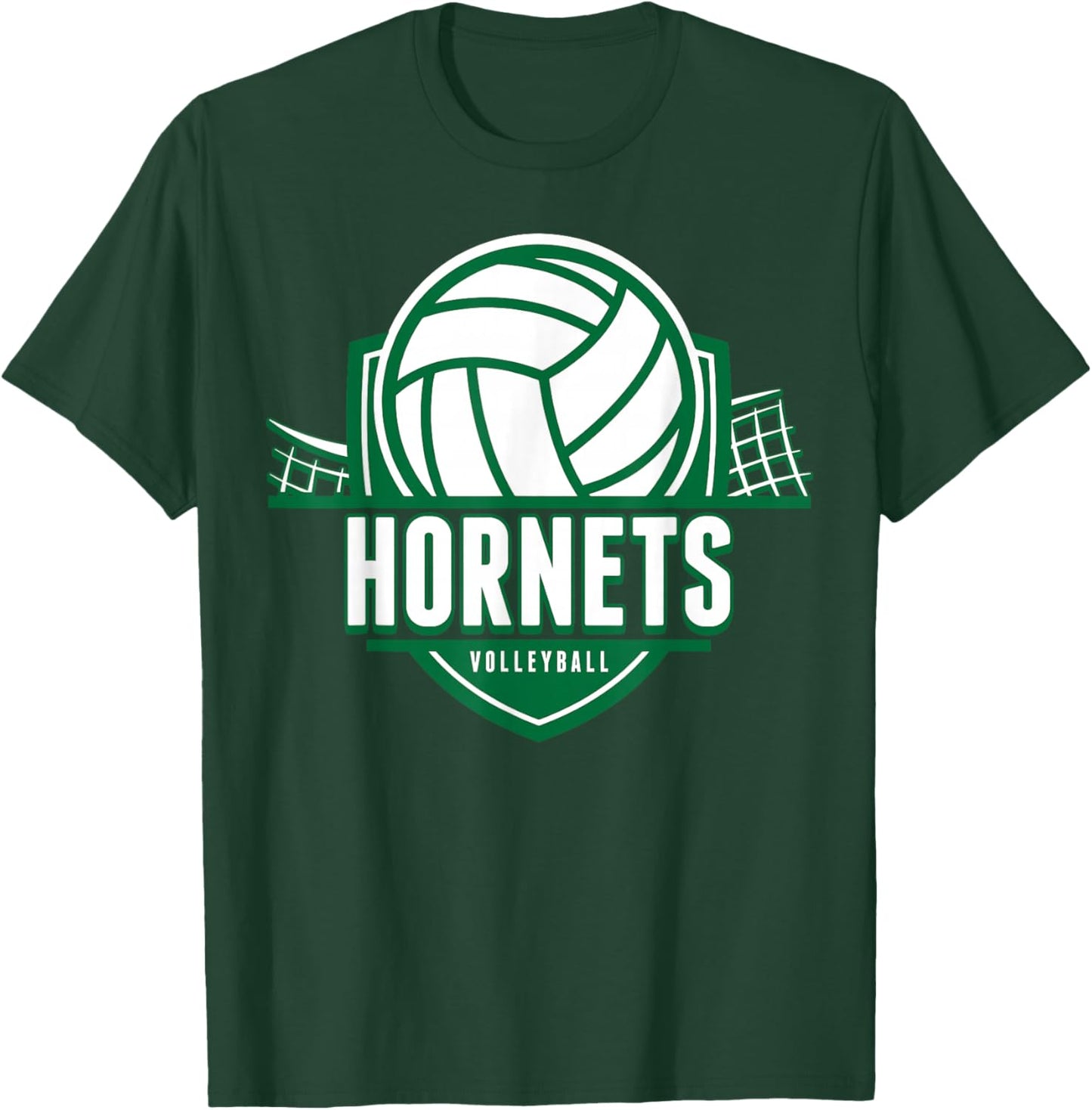 Hornets Volleyball Back to School Spirit G T-Shirt - T-Shirt | Forest
