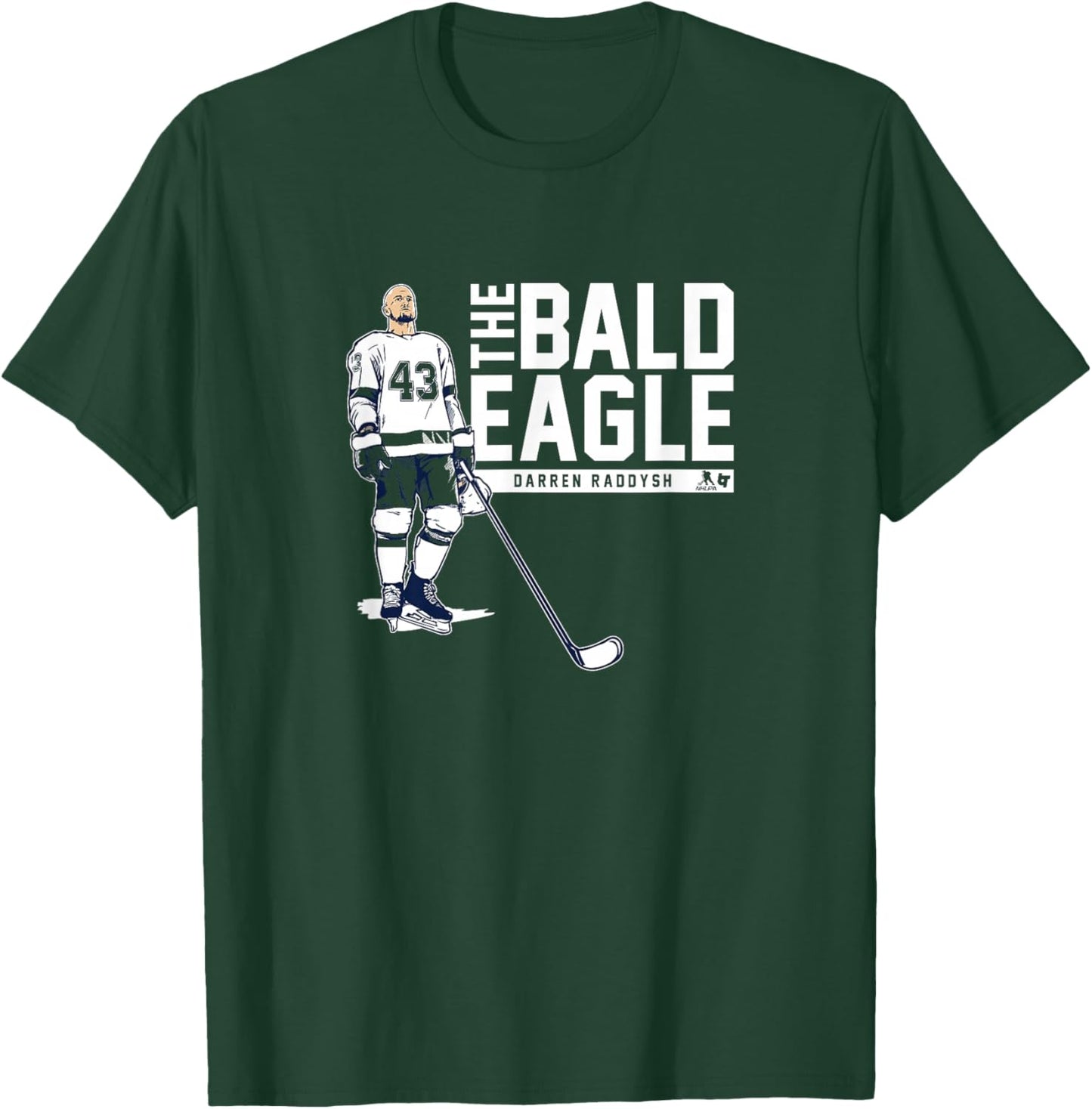 Darren Raddysh - The Bald Eagle - Tampa Bay Hockey T-Shirt - T-Shirt | Forest
