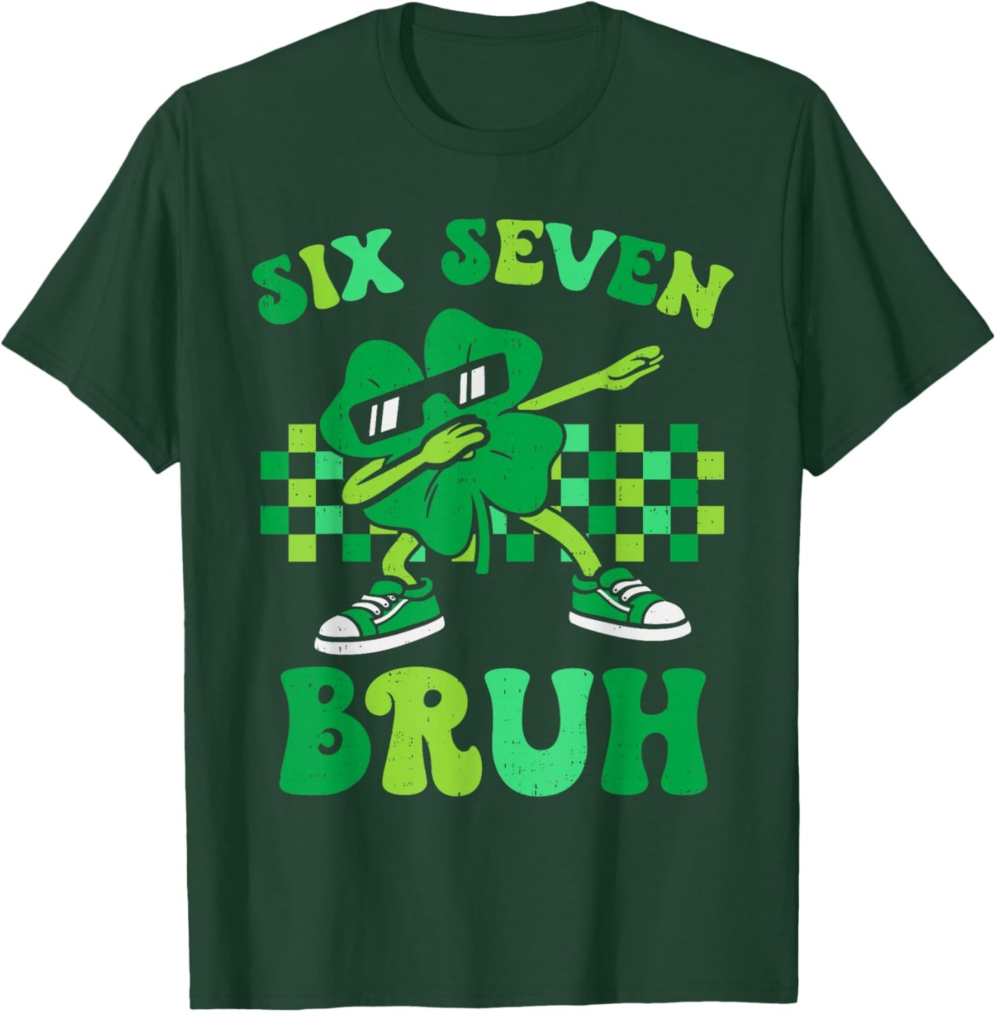 Six Seven Bruh 67 Meme St Patricks Day for Boys Youth Kids T-Shirt - T-Shirt | Forest