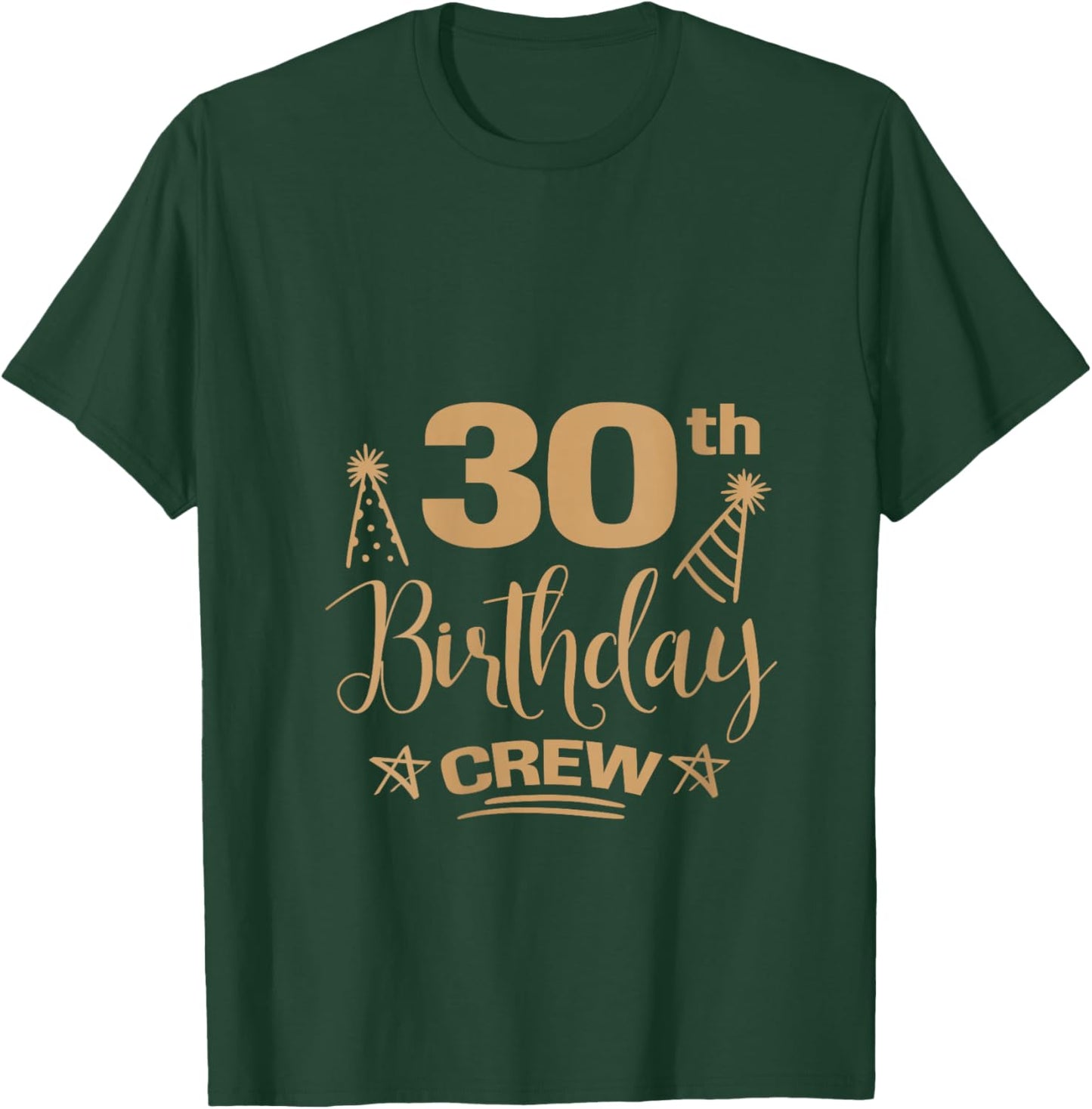 30 Year Old B-Day Funny 30th Birthday Crew Group Friends V-Neck T-Shirt - T-Shirt | Forest