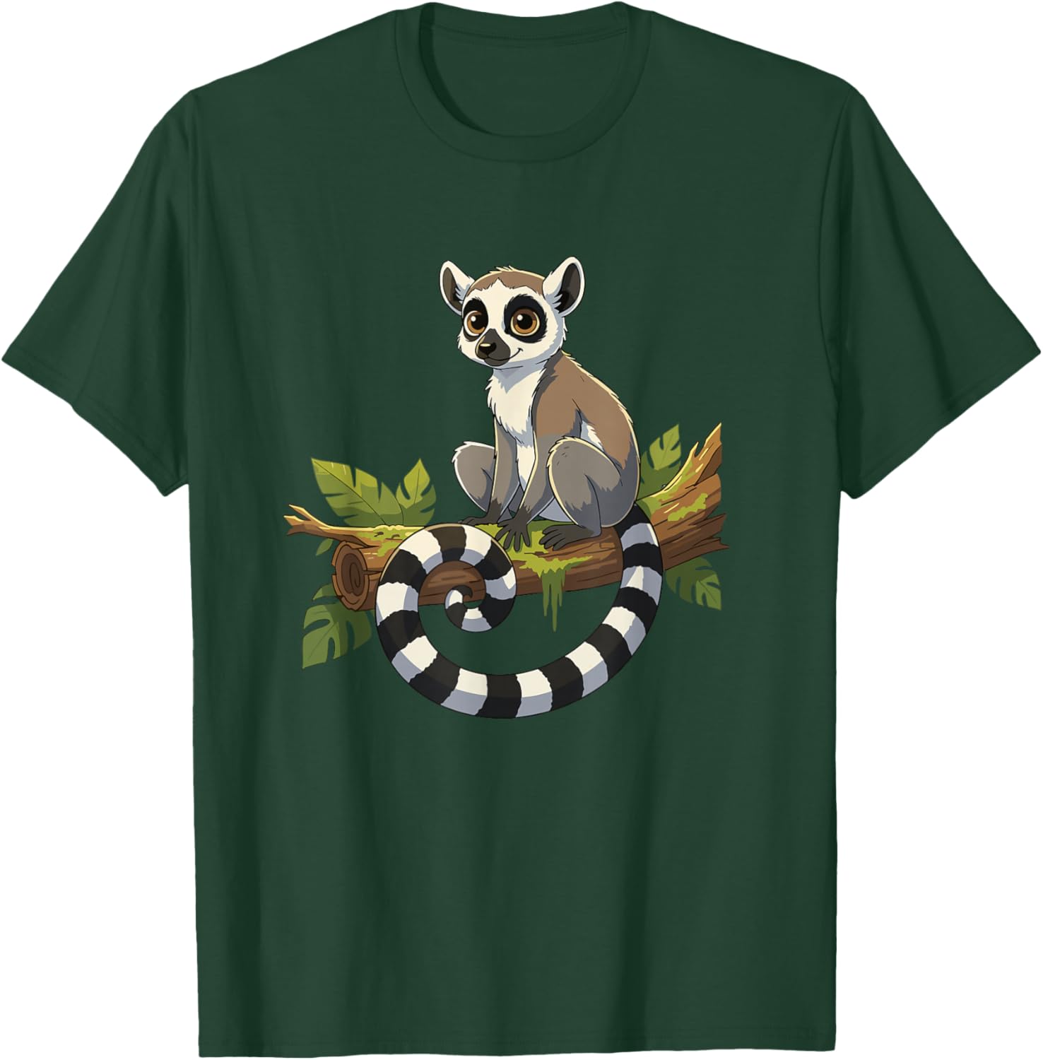 Cute Ring Tailed Lemur Jungle Madagascar Animal T-Shirt - T-Shirt | Forest
