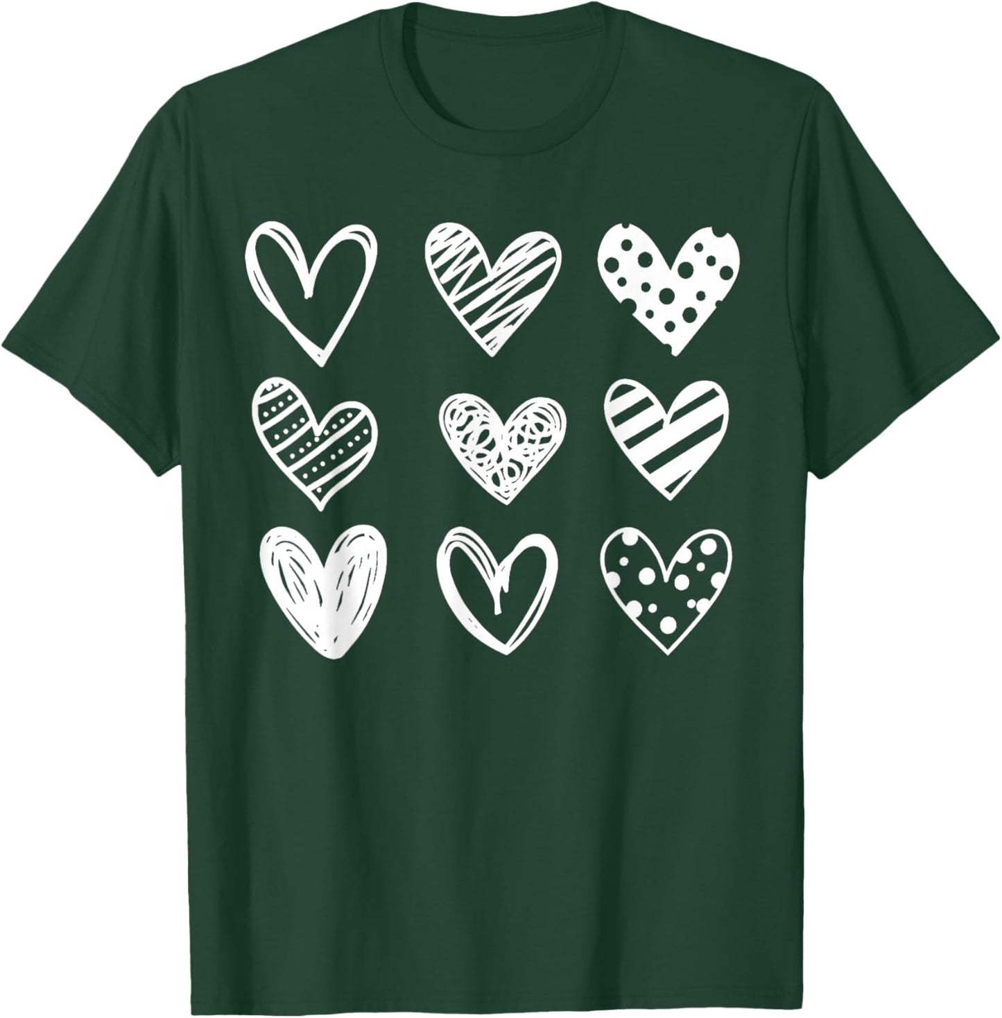 Couple Heart Valentines Day Shirt Women Kids T-Shirt - T-Shirt | Forest